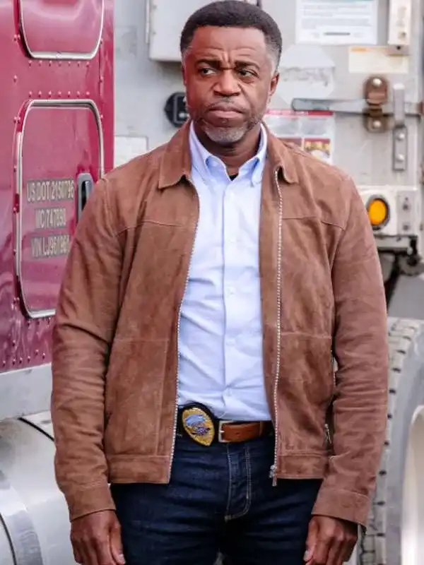 Kevin Hanchard Hudson and Rex S04 Brown Suede Leather Jacket