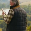 Kurt Russell The Madison Quilted Black Vest
