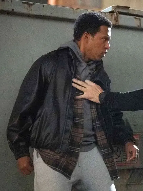 Lovell Adams-Gray Tracker S03 Black Leather Jacket