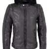 Mauritius Anthracite Leather Jacket