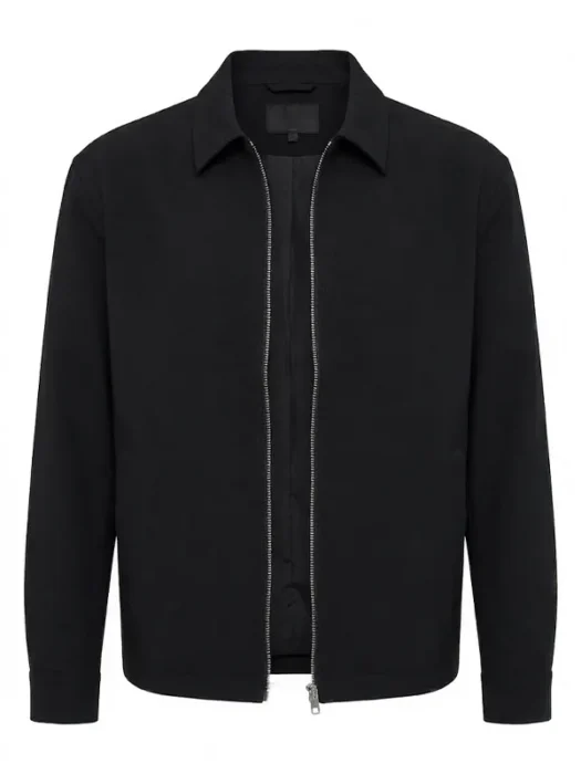 Mens Black Cotton Jacket