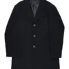Mens Black Wool Overcoat