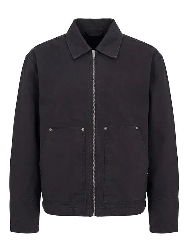 Mens Canvas Black Jacket