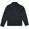 Mens Faux Suede Smart Jacket Black Back