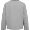 Mens Grey Canvas Jacket Back