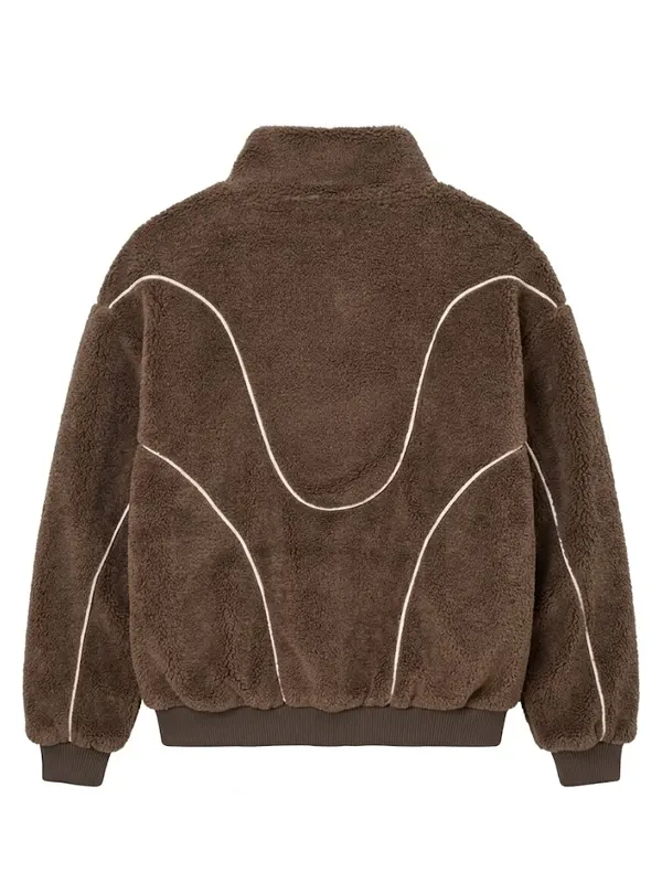 Men’s Teddy Jacket in Chocolate Back