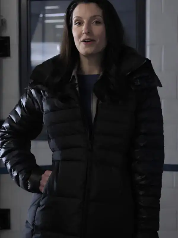 Meredith Forlenza Finding Her Edge Black Puffer Coat
