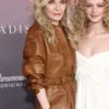 Michelle Pfeiffer The Madison Premiere Brown Leather Jacket