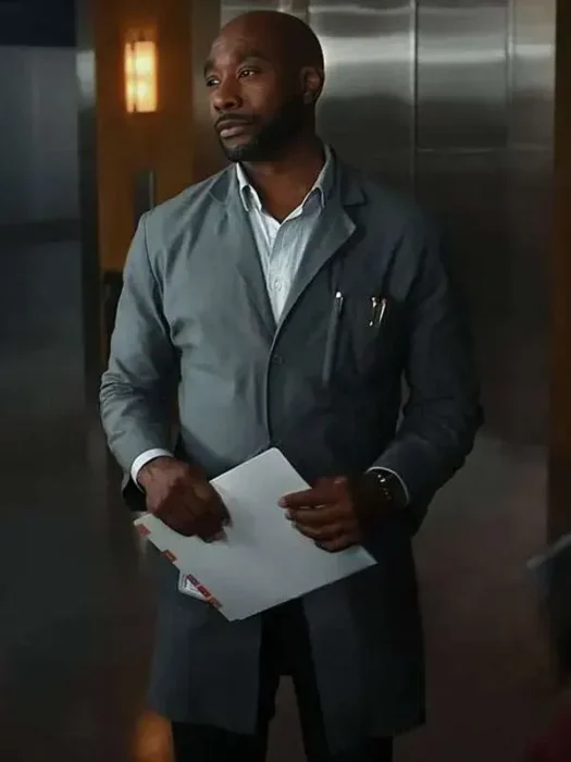 Morris Chestnut Watson S02 Grey Coat