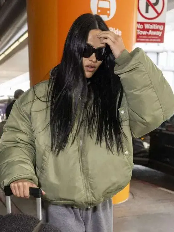 NY Fashion Week Amelia Green Bomber Jacket