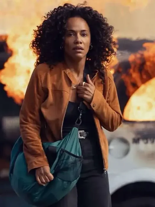 Naruna Costa State of Fear Suede Leather Jacket