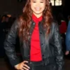 New York Storm Reid Black Leather Jacket