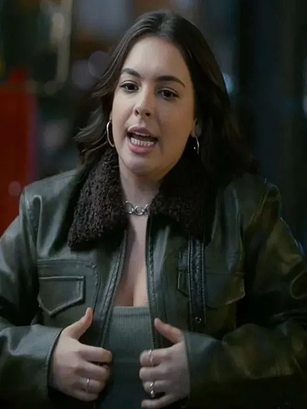 Shrinking Isabella Gomez Leather Jacket