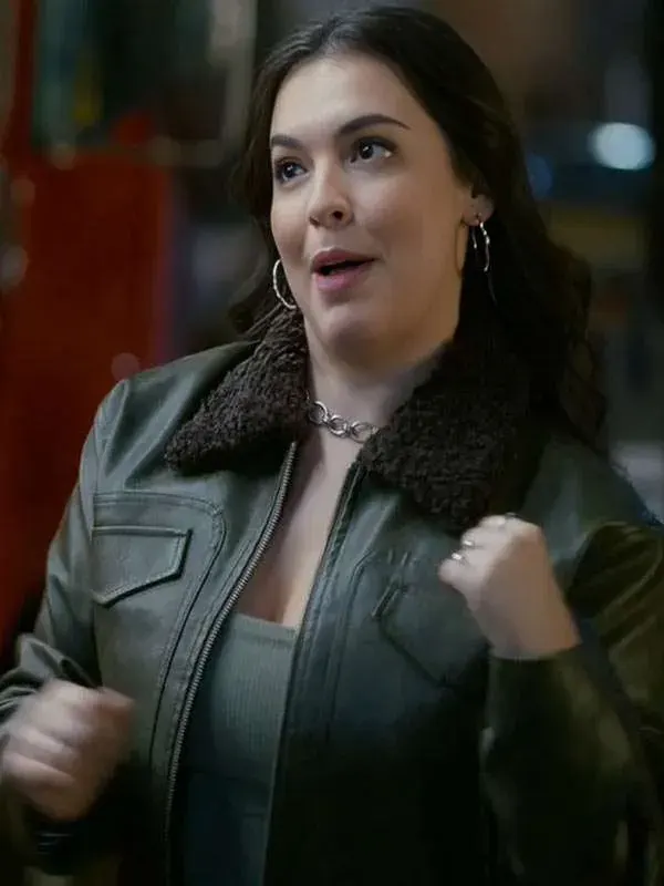 Shrinking S03 Isabella Gomez Leather Jacket