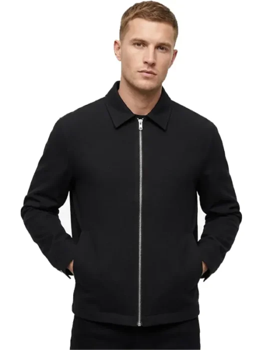 Smart Bomber Jacket in Black
