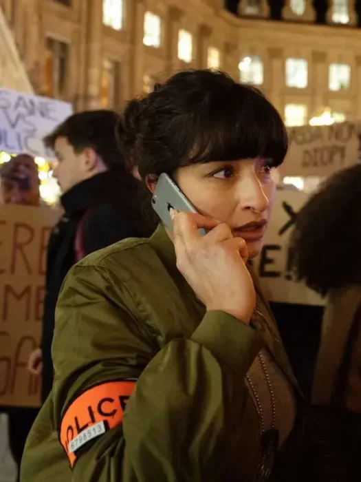 Sofia Belkacem Lupin S03 Green Jacket