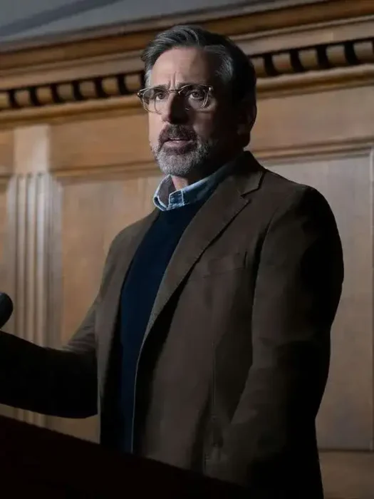 Steve Carell Rooster Brown Blazer