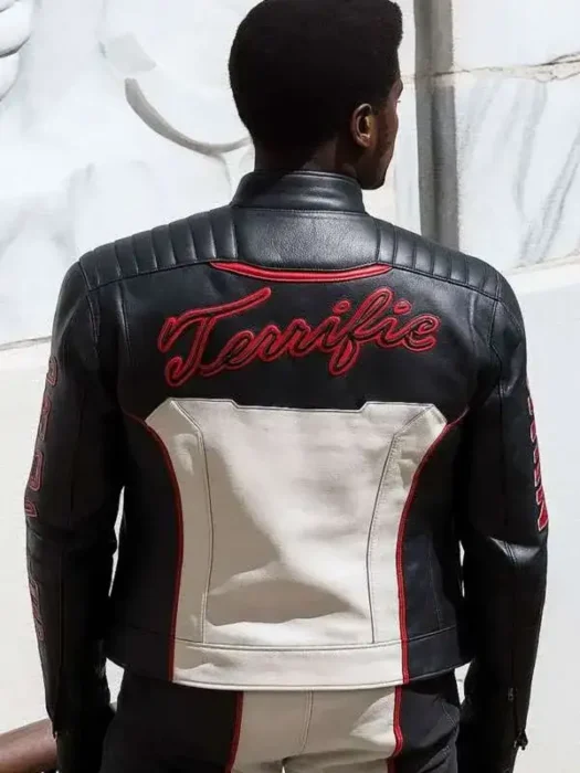 Superman Mister Terrific Multicolor Leather Jacket