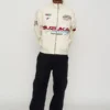 Suzuka Beige Racing Bomber Jacket