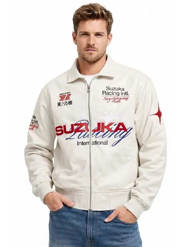 Suzuka Racing Jacket in Beige
