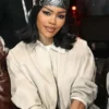 Teyana Taylor 75th All Star Game Beige Jacket