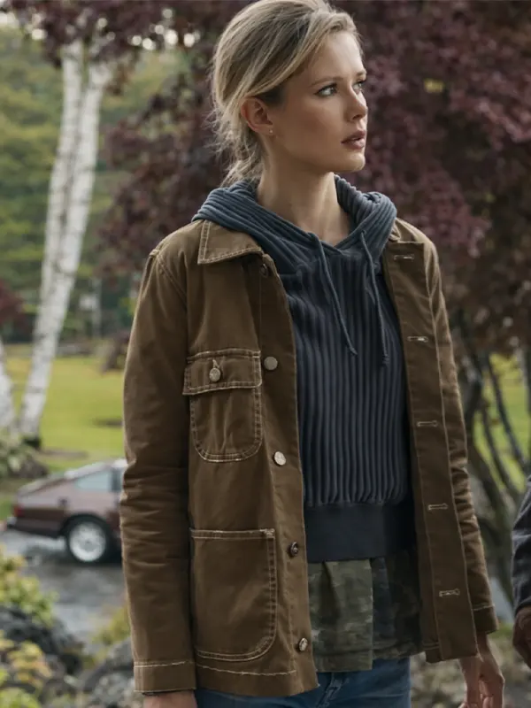 The Boys Erin Moriarty Cotton Brown Jacket