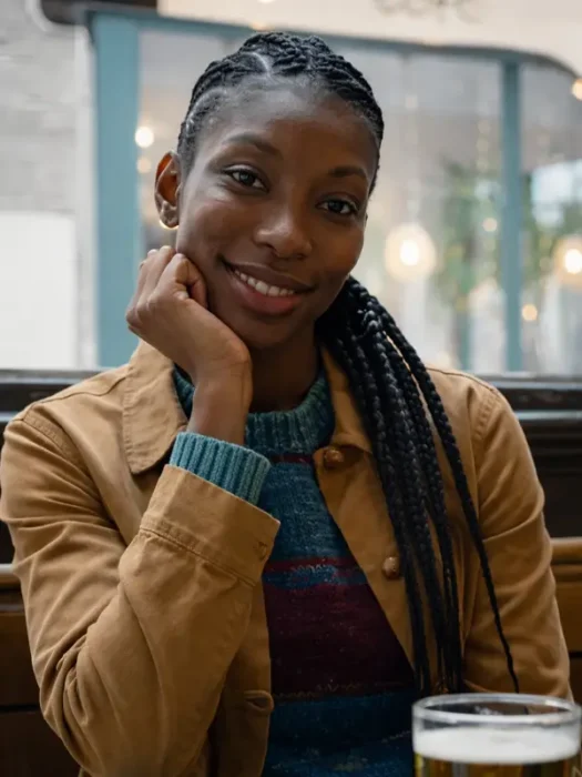 The Christophers Michaela Coel Brown Jacket