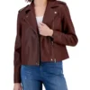The Ms Pat Show Ashley Dark Brown Leather Jacket
