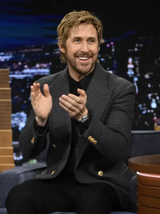The Tonight Show Ryan Gosling Grey Blazer