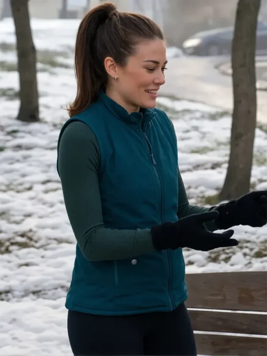 The Way to You Emma Quilted Blue Vest