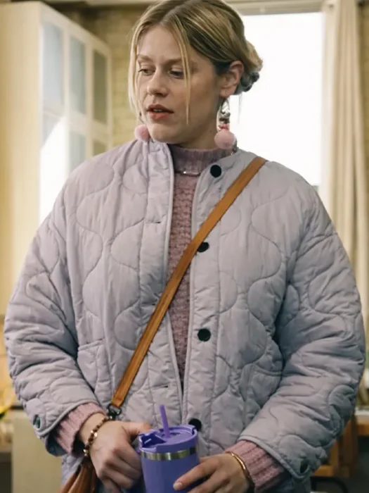 The Way to You Hazel Quilted Grey Jacket