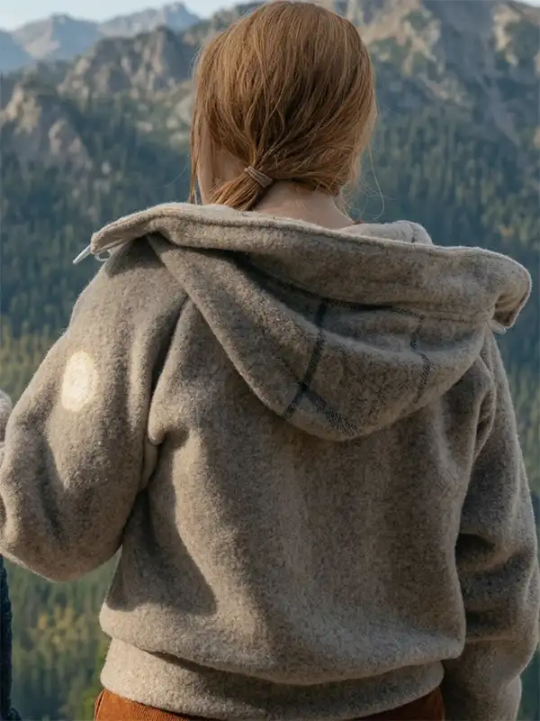 Virgin River Alexandra Breckenridge Grey Hoodie Back