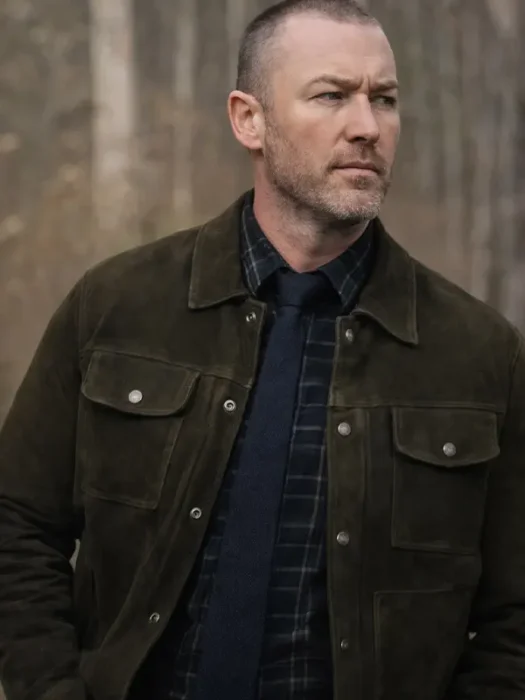 Will Trent Jake McLaughlin Suede Green Jacket