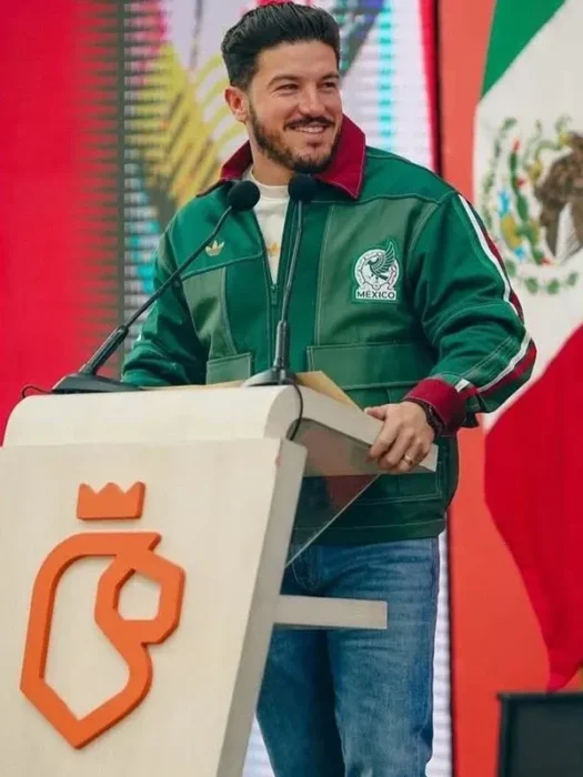 Adidas 2026 Mexico Worker Cotton Green Jacket