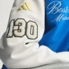 Adidas Boston Marathon 26 Blue & White Wool Varsity Jacket