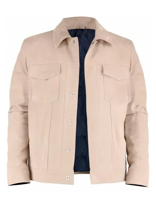 American Idol Ryan Seacrest Beige Suede Jacket