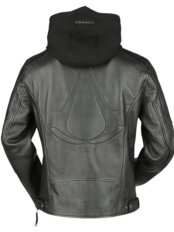 Black Leather Jacket Back