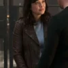 Boston Blue 2026 Maria Baez Brown Leather Jacket