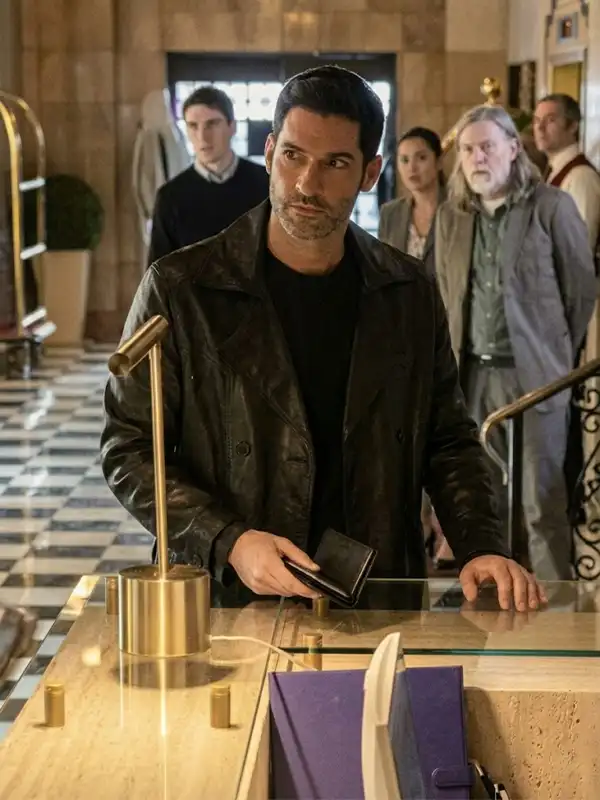 CIA Colin Glass Black Leather Coat