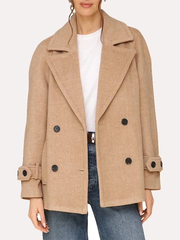 Camel Brown Peacoat