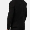 Charcoal Black Suede Biker Jacket back