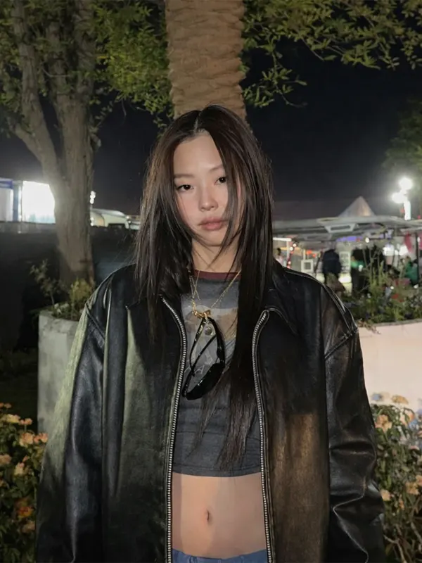 Coachella 2026 Jennie Kim Leather Jacket