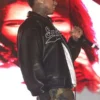 Coachella Tyga Black Leather Jacket
