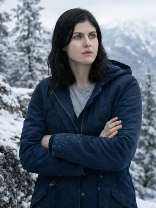 Couples Weekend Alexandra Daddario Blue Jacket
