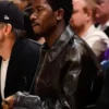 Damson Idris Black Leather Jacket