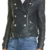 Daredevil Born Again S02 Urich Black Leather Jacket
