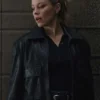 Elizabeth The Miniature Wife Black Leather Jacket