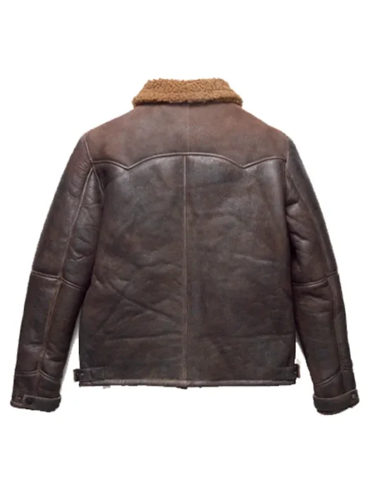 Jackson Shearling Leather Jacket back