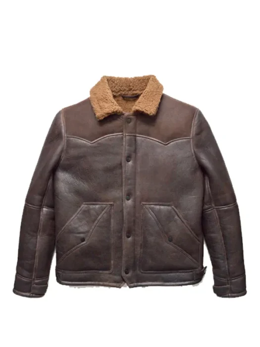 Jackson Shearling Leather Jacket front