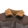Jackson Shearling Leather Jacket pockect